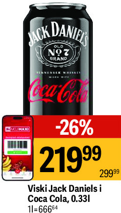 Viski Jack Daniels i Coca Cola, 0.331