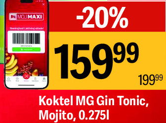 Koktel MG Gin Tonic, Mojito, 0.2751