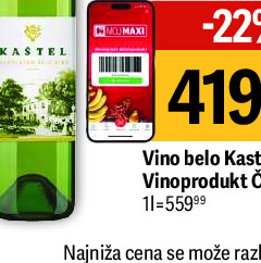 Vino belo Kastel Vinoprodukt Čoka, 0.751
