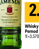 Whisky Jameson Pernod Ricard, 0.71
