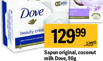 Sapun original, coconut milk Dove, 90g