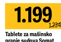 Tablete za mašinsko pranje sudova Somat AiO Extra, 75 pranja
