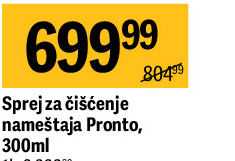 Sprej za čišćenje nameštaja Pronto, 300ml