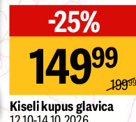 Kiseli kupus glavica