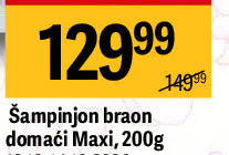Šampinjon braon domaći Maxi, 200g