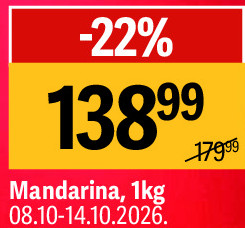 Mandarina, 1kg