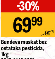 Bundeva muskat bez ostataka pesticida, 1kg
