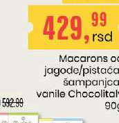Macarons od jagode/pistaća/šampanjca/vanile