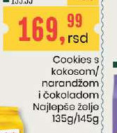 Cookies s kokosom/narandžom i čokoladom
