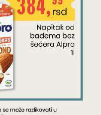 Napitak od badema bez šećera