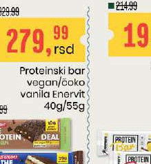 Proteinski bar vegan/čoko vanila