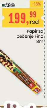 Aluminijumska folija/kese za smeće Fino 20m/1201