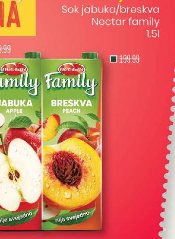 Sok jabuka/breskva Nectar family