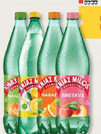 Voda s ukusom Knjaz Miloš, više vrsta
