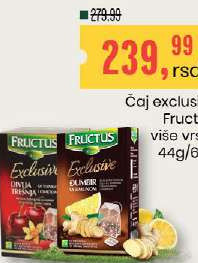 Čaj exclusive Fructus, više vrsta
