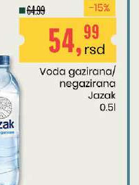 Voda gazirana/negazirana Jazak