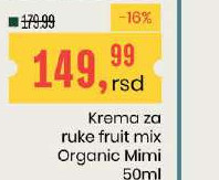 Krema za ruke fruit mix