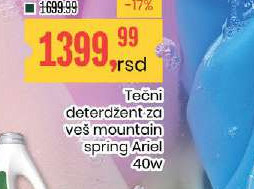 Tečni deterdžent za veš mountain spring Ariel 40W