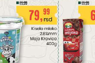 Kiselo mleko 2.8%mm Moja Kravica 400g