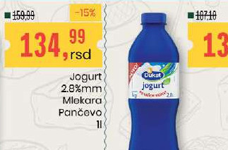 Jogurt 2.8%mm Mlekara Pančevo