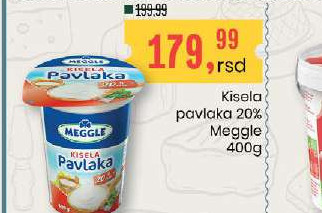 Kisela pavlaka 20% Meggle 400g