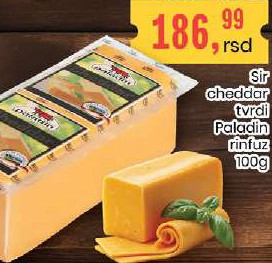 Sir cheddar tvrdi Paladin rinfuz 100g