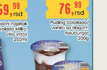 Puding čokolada/vanila sa šlagom Neuburger 200g
