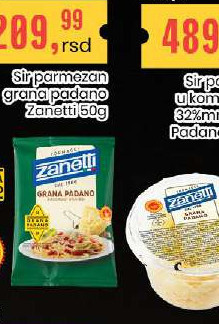 Sir parmezan grana padano Zanotti 50g