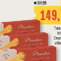 Testenina Maestro Danubius, više vrsta 500g