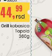 Grill kobasica Topola