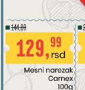 Mesni narezak Carnex