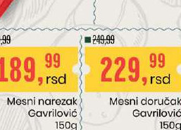 Mesni narezak Gavrilović
