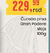 Ćureća prsa Gran Podere slajs