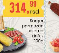 Sorger parmezan salama