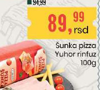 Šunka pizza