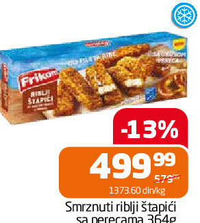 Smrznuti riblji štapići sa perecama 364g