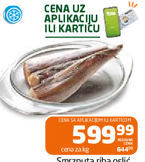 Smrznuta riba oslić