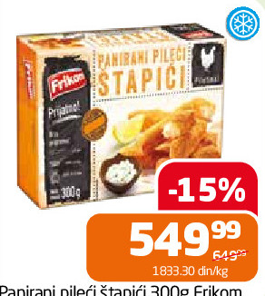 Panirani pileći štapići 300g