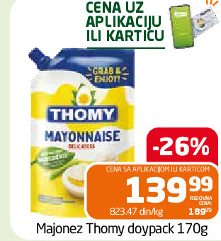 Majonez Thomy doypack 170g