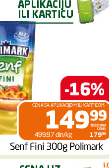 Senf Fini 300g Polimark