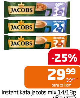 Instant kafa Jacobs mix 14/18g više vrsta