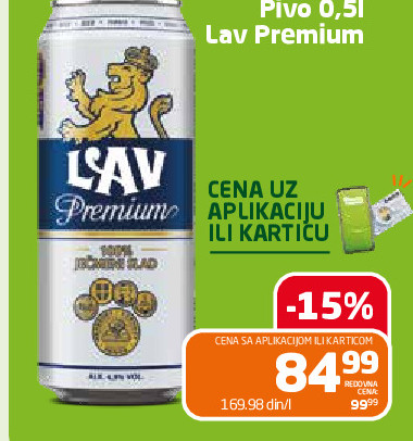 Pivo 0,51 Lav Premium