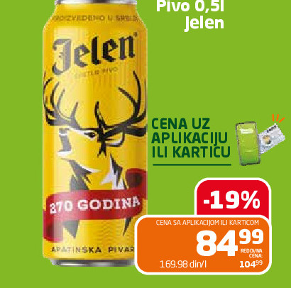Pivo 0,51 Jelen