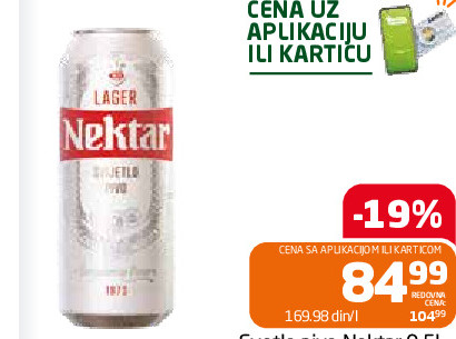 Svetlo pivo Nektar 0,51