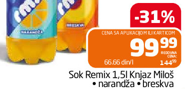 Sok Remix 1,51 Knjaz Miloš • narandža breskva