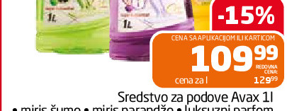 Sredstvo za podove Avax 1l
