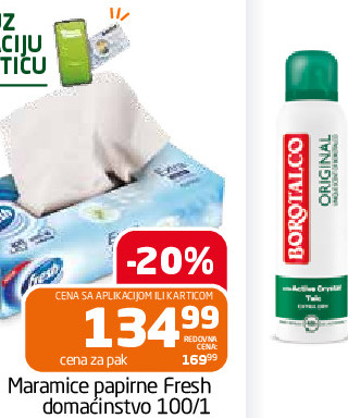 Maramice papirne Fresh domaćinstvo 100/1