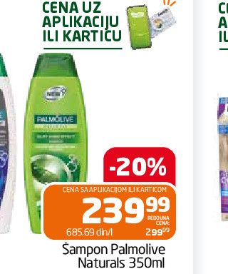 Šampon Palmolive Naturals 350ml