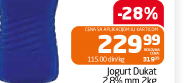 Jogurt Dukat 2,8% mm 2kg