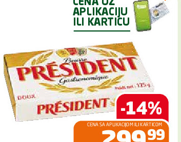 Maslac President 125g Somboled